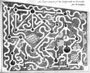 An Improvement of the Labyrinth at Versailes; Bildquelle: Langley, Batty: New Principles of Gardening, London 1728, Tafel VIII, http://archive.org/stream/mobot31753000819141#page/n240/mode/1up.
