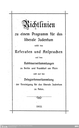 Richtlinien zu einem Programm für das liberale Judentum 