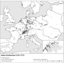 Hallers Korrespondenznetzwerk. Datengrundlage: Haller-Datenbank, Universität Bern; Kartographie: Richard Stuber, Bern.