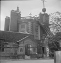 Cecil Beaton, The Royal Observatory - Everyday Life at the Royal Observatory, Greenwich, London, England, UK, 1945. Black & White photograph, source: Imperial War Museum http://media.iwm.org.uk/iwm/mediaLib//44/media-44883/large.jpg This photograph was scanned and released by the Imperial War Museum on the IWM Non Commercial Licence. The work was created by Cecil Beaton during his service for the Ministry of Information during the Second World War as an official photographer of the Home Front. In the UK, photographs taken in military service, or works of art created as part of military service, became controlled under the Crown Copyright provisions and so faithful reproductions may be reused under that licence, which is considered expired after 50 years.