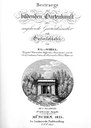 Friedrich Ludwig von Sckell (1750–1823), Beiträge zur bildenden Gartenkunst, München, 2. Auflage 1825, Titelblatt; Bildquelle: Zentralinstitut für Kunstgeschichte, München.