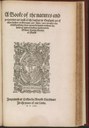 William Turner, A booke of the natures and properties as well of the bathes in England as of other bathes in Germany and Italy, Titelblatt