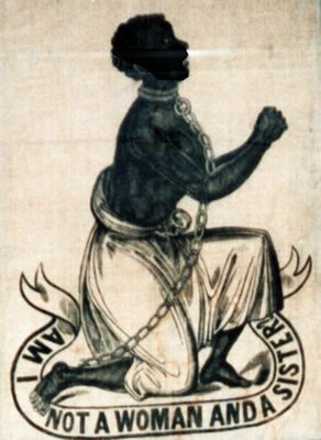 Anti-Slavery International, banner, Am I not a woman and a sister?: c.1836-8; artist unknown; by courtesy of Anti-Slavery International http://www.antislavery.org; Bildquelle: http://www.nationalarchives.gov.uk/pathways/blackhistory/rights/abolition.htm#top.  