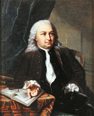 Albrecht von Haller, 1757, Ölgemälde von Emanuel Handmann, 55 x 45 cm. Burgerbibliothek Bern.  