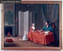 in Farbe: Johann Friedrich von Herrenschwand (1715–ca.1798) mit Gattin und Tochter IMG