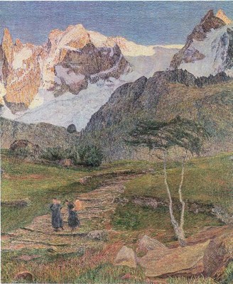 Alpen-Triptychon: Werden, Detail IMG Alpen-Triptychon: Werden, Detail IMG