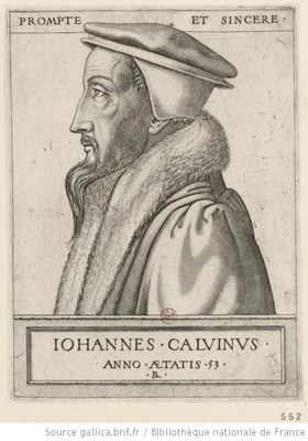 René Boyvin (ca. 1525– ca. 1598), portrait of John Calvin (1509–1564) at the age of 53, engraving, 1562; source: www.gallica.bnf.fr, Permalink: http://catalogue.bnf.fr/ark:/12148/cb41499759x.
