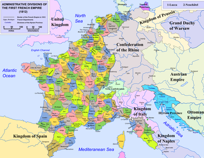 Map: Administrative Divisions of the First French Empire IMG