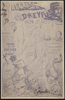 Postkarte zum Fall Dreyfus, 1899 IMG
