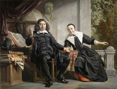 The Haarlem publisher of the "Oprechte Haerlemsche Courant", Abraham Casteleyn and his wife Margarieta van Bancken, 1663 IMG