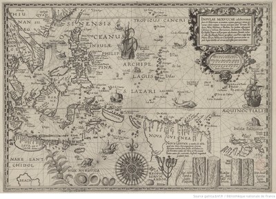 Map of the Maluku Islands with spices, 1601 IMG