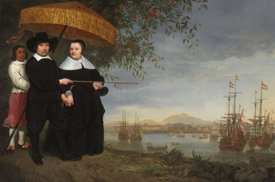 VOC Senior Merchant with his Wife and an Enslaved Servant IMG