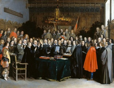 Gerard ter Borch (1617–1681), The Ratification of the Treaty of Münster IMG