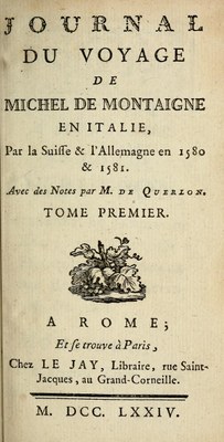 Journal du Voyage en Italie 1580/1581 IMG