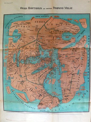 Weltkarte des Pomponius Mela 43 n. Chr. IMG