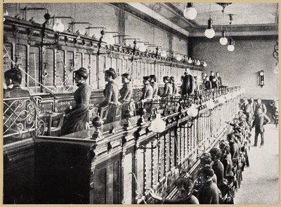 Telefonistinnen in Frankfurt, vor 1900 Telefonistinnen in Frankfurt, vor 1900