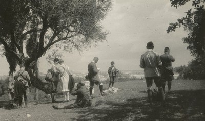 Mittelmeerfahrt 1928, Schwarz-Weiß-Photographie, 1928, Photograph: Julius Groß (1892–1986); Bildquelle: Nachlass Julius Groß, Archiv der deutschen Jugendbewegung (AdJb), Burg Ludwigstein, Witzenhausen. Mit freundlicher Genehmigung des Archivs der deutschen Jugendbewegung.