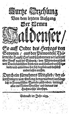 Bericht der Vertreibung der Waldenser 1699 IMG