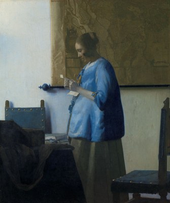 Johannes Vermeer (1632–1675), Woman Reading a Letter, ca. 1663 IMG