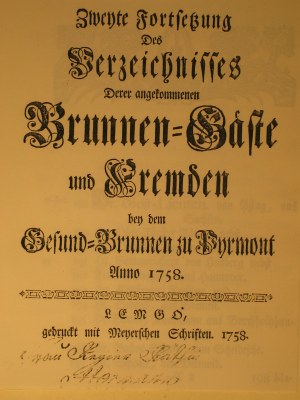 Brunnengäste und Fremden bei dem Gesundbrunnen zu Pyrmont 1758 IMG