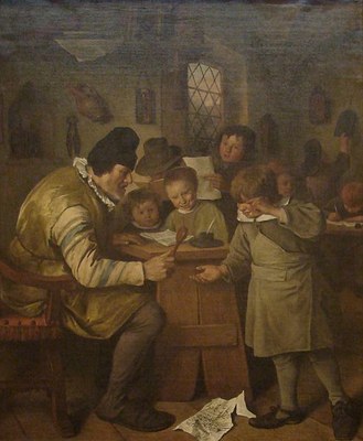 Jan Steen (1626–1679), The Village School, oil on canvas, ca. 1663/1665; source: © The National Gallery of Ireland, Dublin. 