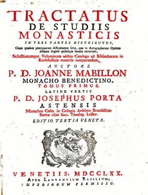 Tractatus de studiis monasticis 1770 IMG