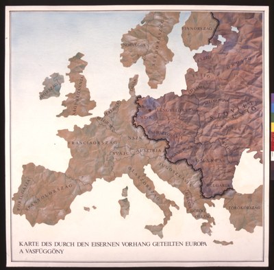 Karte des durch den Eisernen Vorhang getrennten Europa IMG Karte des durch den Eisernen Vorhang getrennten Europa IMG