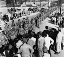 The 2/5th Royal Gurkha Rifles marching through Kure IMG