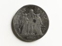 Fünf Franken Münze mit Herkules 1769 IMG