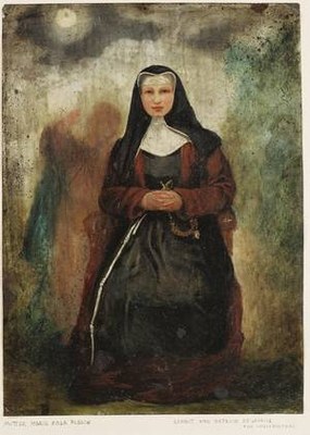 Portrait von Margaretha Rosa Flesch (1826–1906), unbekannter Künstler; Bildquelle: Mit freundlicher Genehmigung der Waldbreitbacher Franziskanerinnen BMVA, http://wf.dgserver18.de/Gruenderin-Mutter-Rosa.33.0.html.