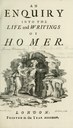 An Enquiry into the Life and Writings of Homer 1735