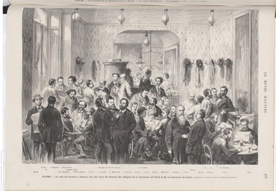 Refugees from the Commune of 1871 at the Café du Levant in Geneva IMG