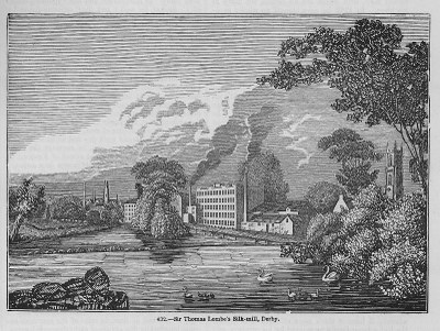Die Seidenfabrik von Thomas Lombe in Derby, vor 1750 IMG