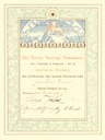 Urkunde des Friedensnobelpreis 1901 für Henry Dunant