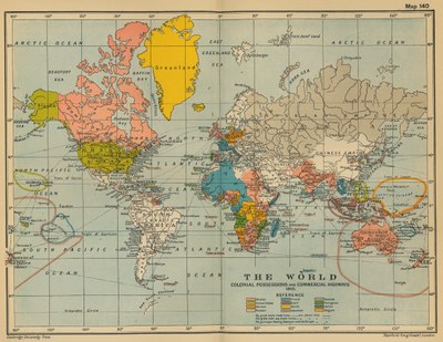 The World: Colonial Possessions and Commercial Highways, 1910 IMG The World: Colonial Possessions and Commercial Highways, 1910 IMG