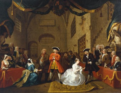 William Hogarth (1697–1764): The Beggar’s Opera, Scene V, ca. 1728, 56 × 72,5 cm, oil on canvas, source: Tate Gallery, London, Reference N02437, http://www.tate.org.uk/art/artworks/hogarth-a-scene-from-the-beggars-opera-vi-n02437, Creative Commons CC-BY-NC-ND (3.0 Unported), https://creativecommons.org/licenses/by-nc-nd/3.0/deed.en_GB.