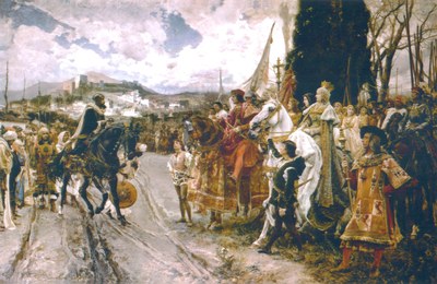 Francisco Pradilla Ortiz, The Capitulation of Granada, 1882 IMG Francisco Pradilla Ortiz, The Capitulation of Granada, 1882 IMG