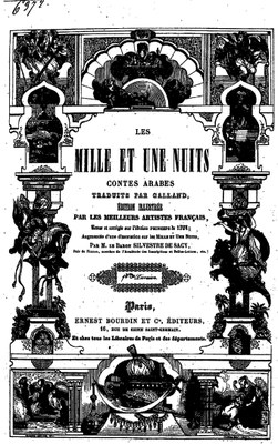 Titelblatt, Märchen aus 1001 Nacht in der Übersetzung von Antoine Galland, 1839 IMG