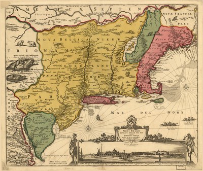 Karte von Nieuw Nederland, ca. 1684 IMG