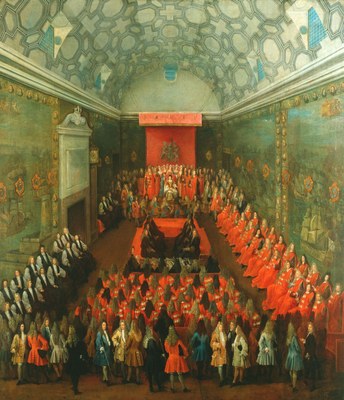 Königin Anne (1665–1714) im House of Lords IMG