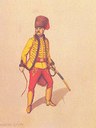 Georgian Hussar Regiment private, 1758