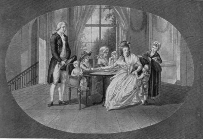 Johann Daniel Donat (1744–1830), Werther und Lotte mit ihren Geschwistern IMG