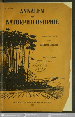 Titelblatt der Annalen der Naturphilosophie IMG