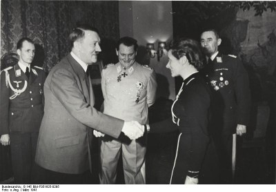 Hitler awards Iron Cross to Hanna Reitsch IMG