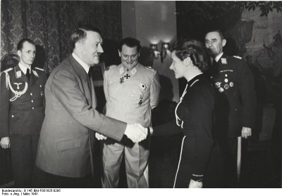 Hitler awards Iron Cross to Hanna Reitsch IMG Hitler awards Iron Cross to Hanna Reitsch IMG